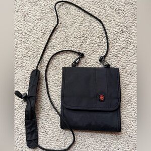 Victorinox Black Travel Wallet in nylon